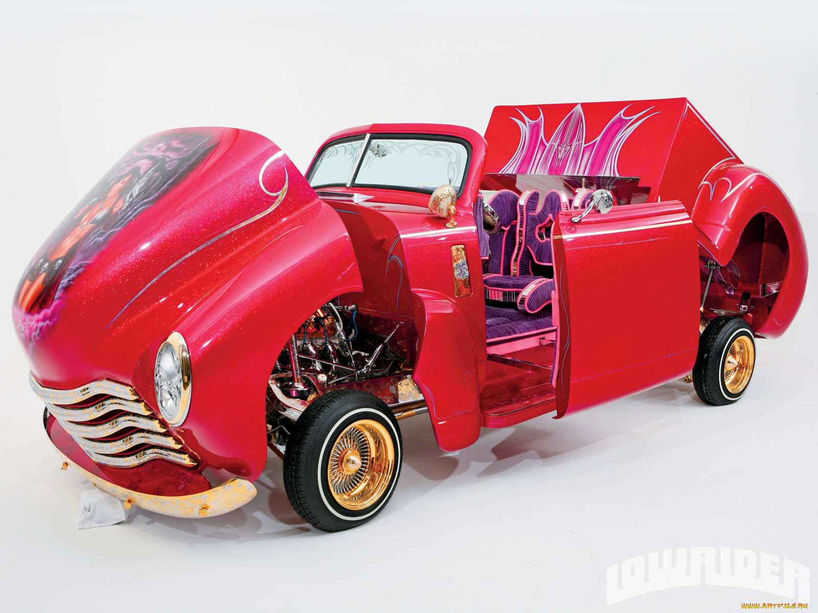 1950, chevy, bomb, truck, , custom, pick, up, model